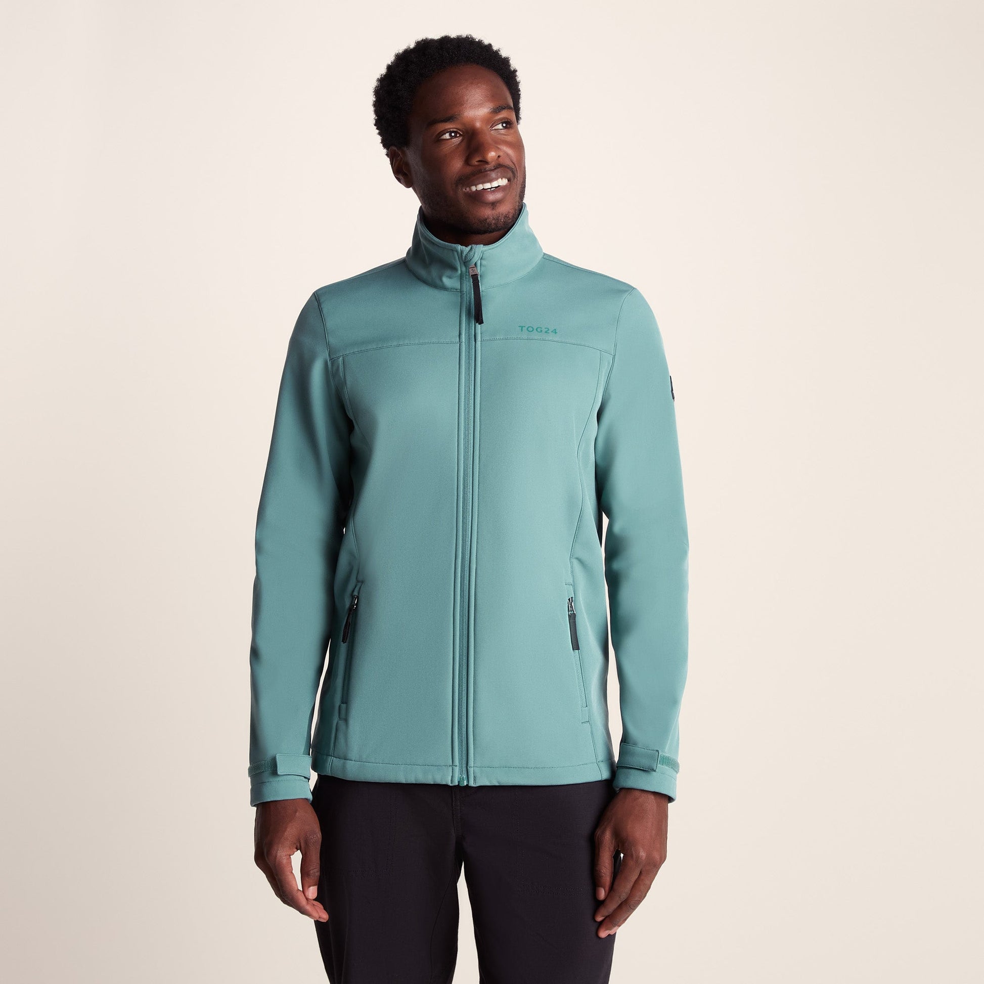 Feizor Mens Shower Resistant Softshell Jacket - Hydro Blue