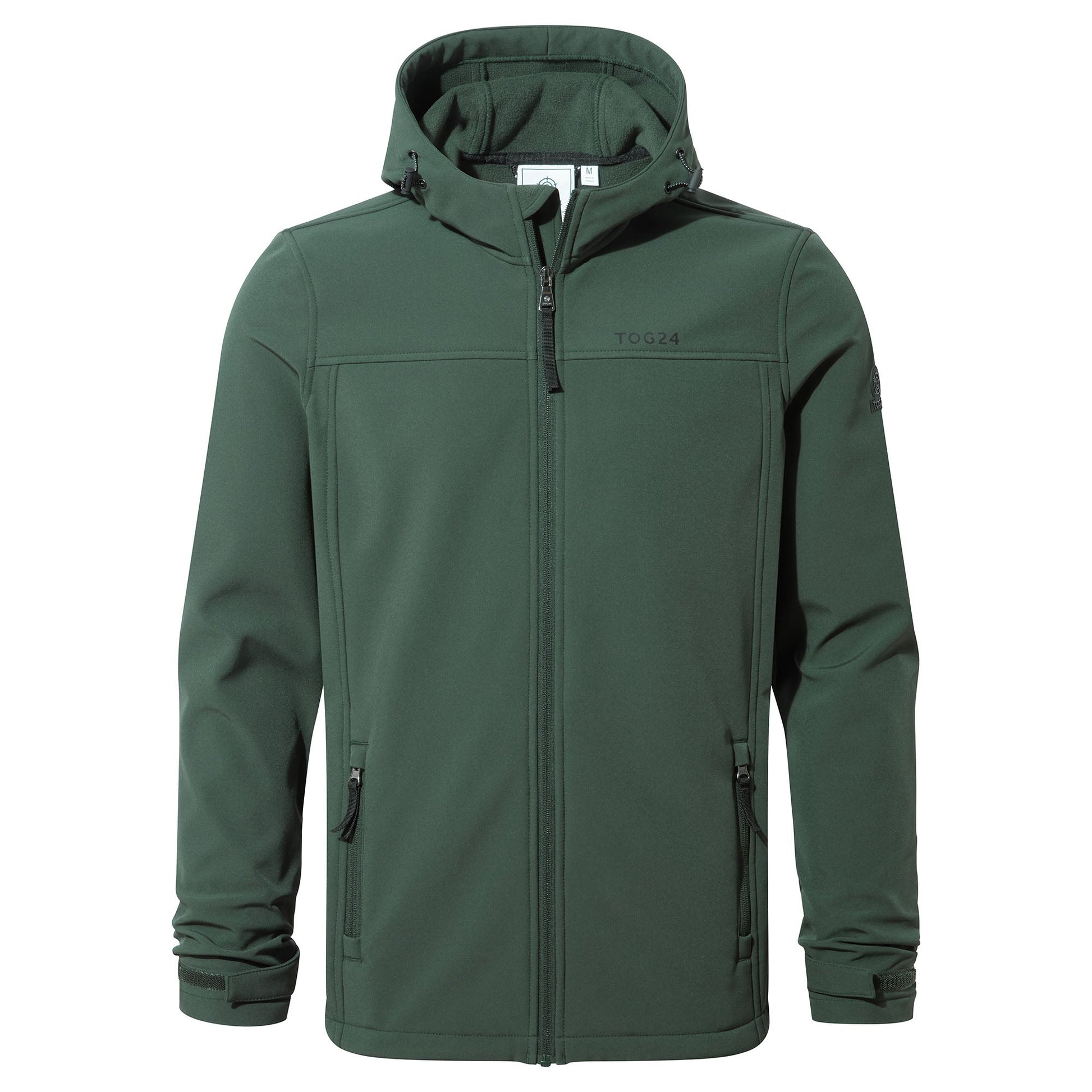 Feizor Mens Shower Resistant Softshell Hooded Jacket - Racing Green