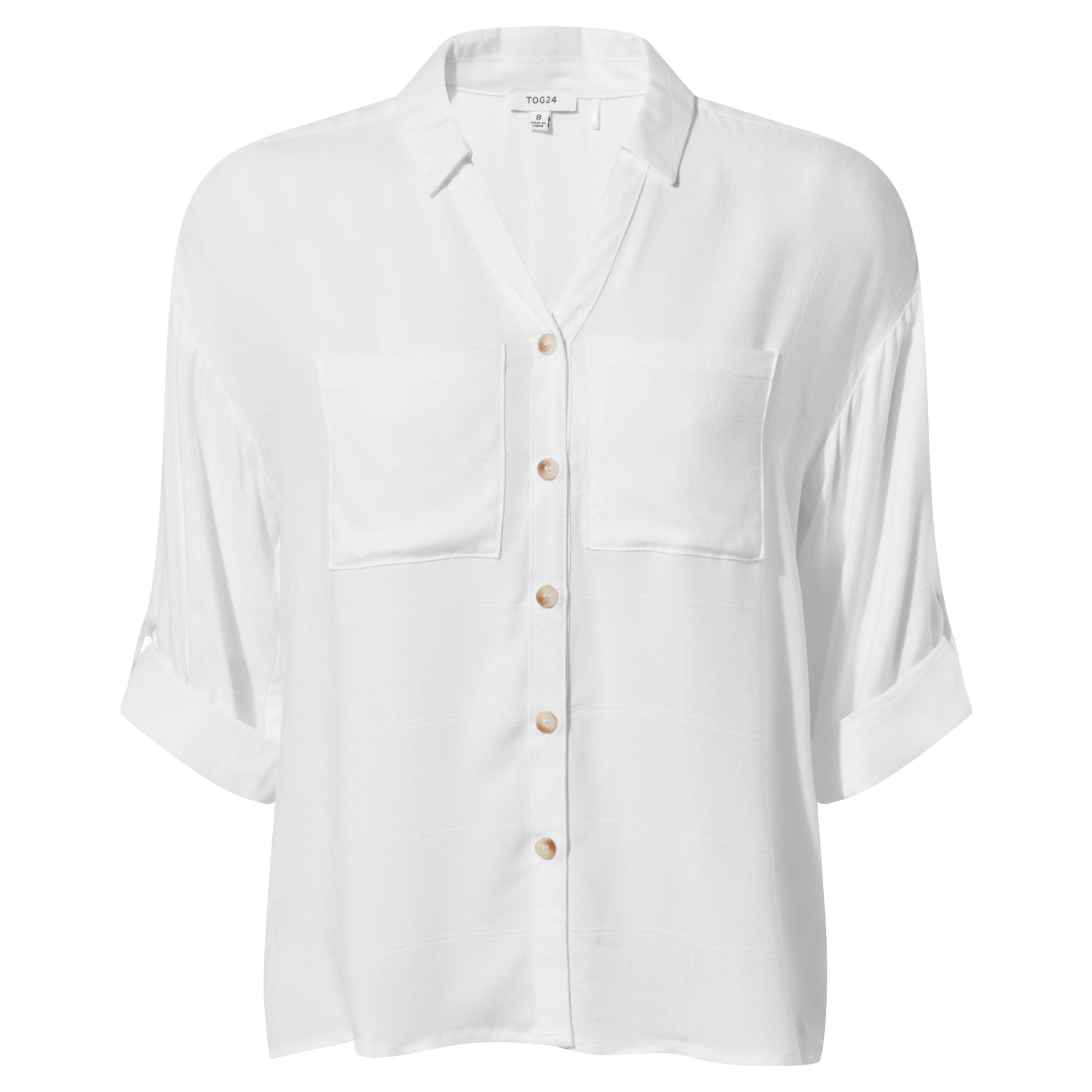 Felicia Womens Shirt Short Sleeve - Optic White