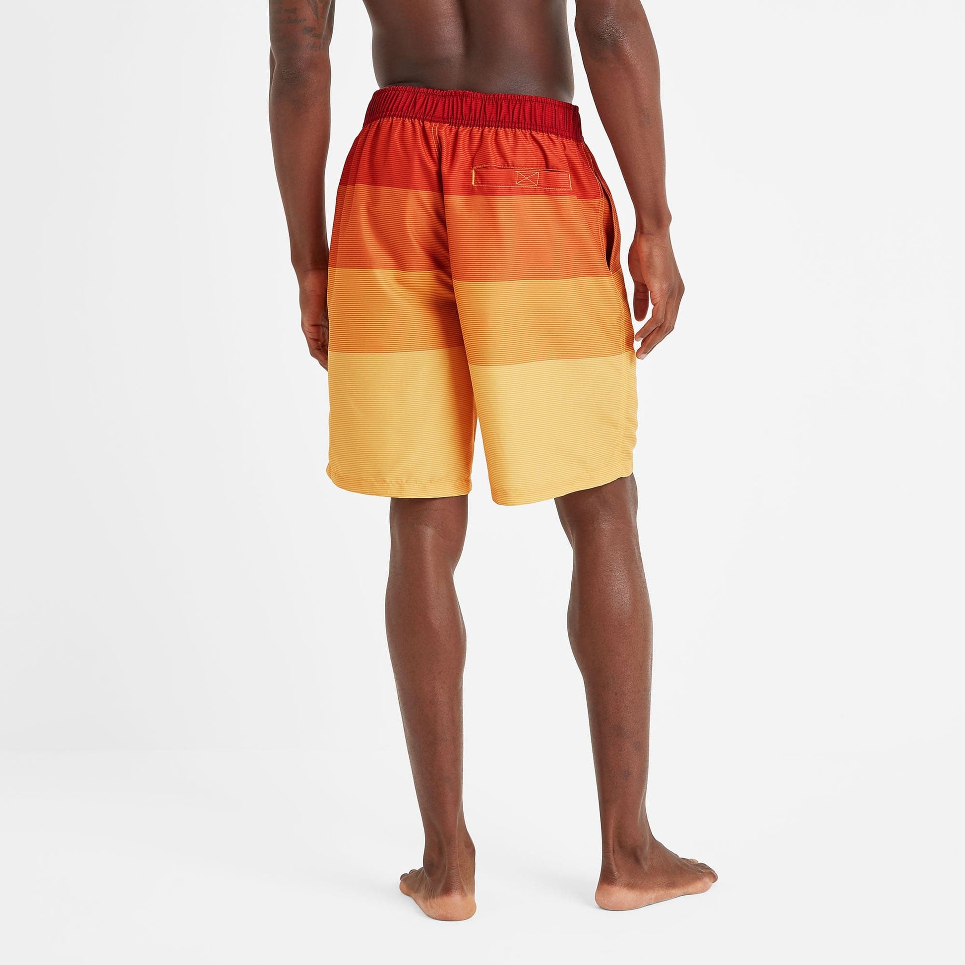 Felix Mens Swimshorts - Tangerine Stripe