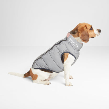 Fetch Padded Dog Coat L - Faded Pink/Ice Grey/Washed Blue