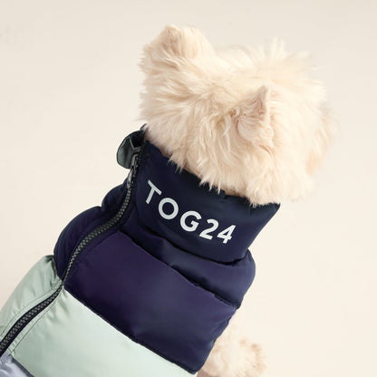 Fetch Padded Dog Coat S - Oxford Blue/Light Mist/Lavender Grey