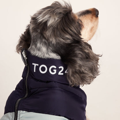 Fetch Padded Dog Coat M - Oxford Blue/Light Mist/Lavender Grey