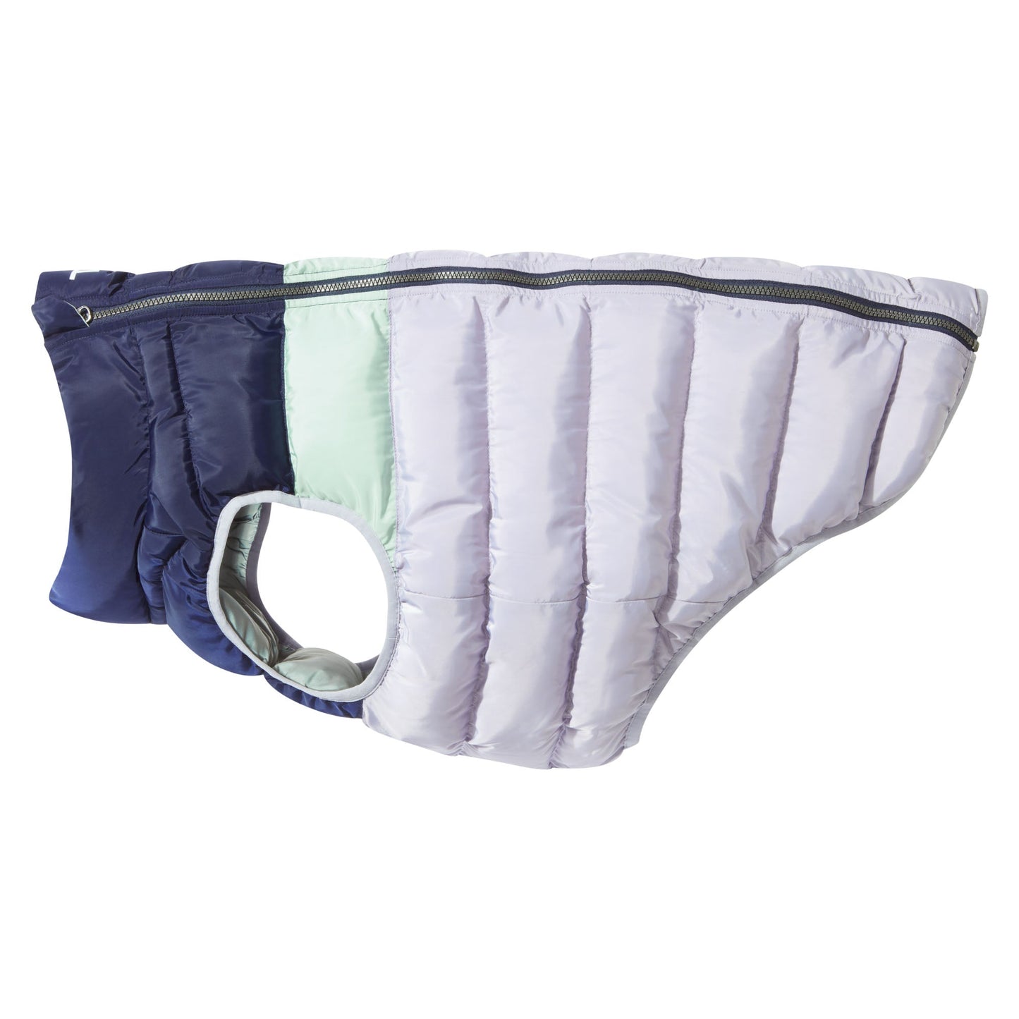 Fetch Padded Dog Coat XL - Oxford Blue/Light Mist/Lavender Grey