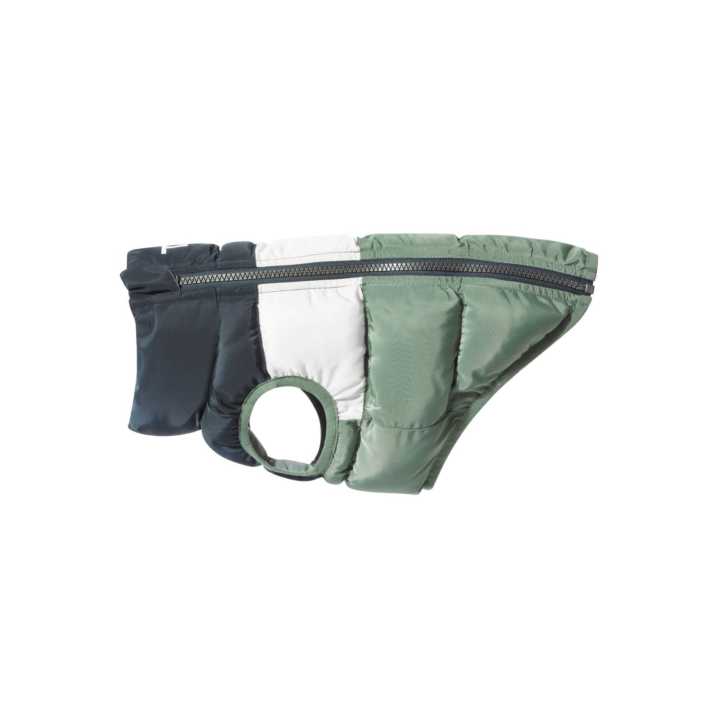 Fetch Padded Dog Coat XS - Dark Indigo/Vanilla/Light Forest