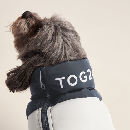 Fetch Padded Dog Coat XS - Dark Indigo/Vanilla/Light Forest