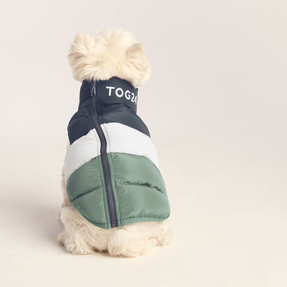 Fetch Padded Dog Coat S - Dark Indigo/Vanilla/Light Forest