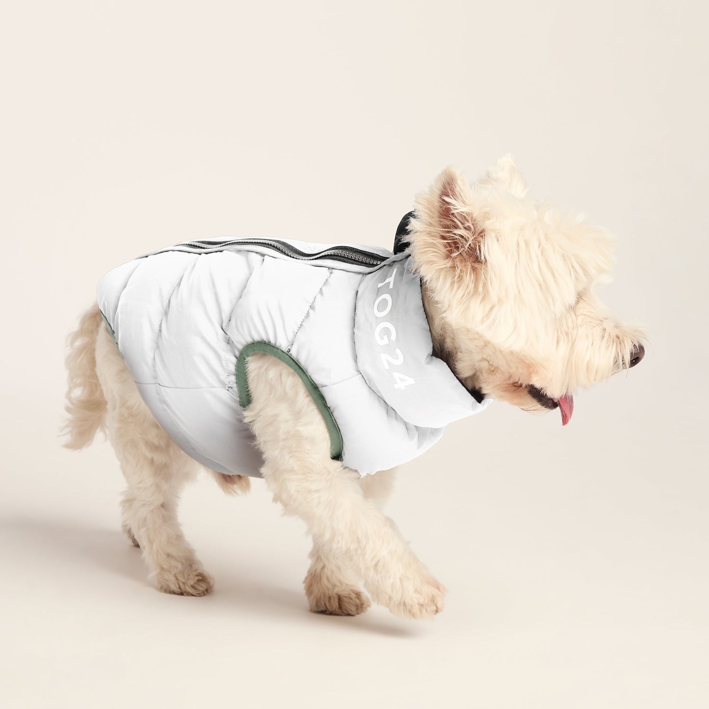 Fetch Padded Dog Coat S - Dark Indigo/Vanilla/Light Forest