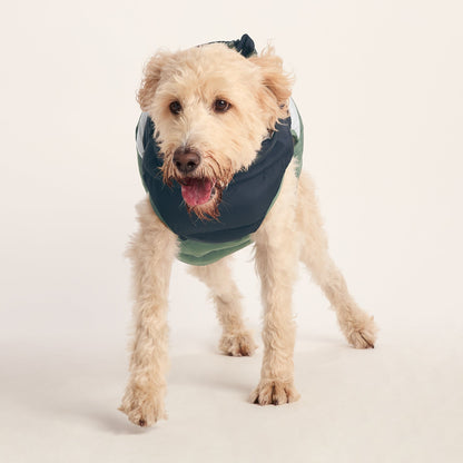 Fetch Padded Dog Coat L - Dark Indigo/Vanilla/Light Forest