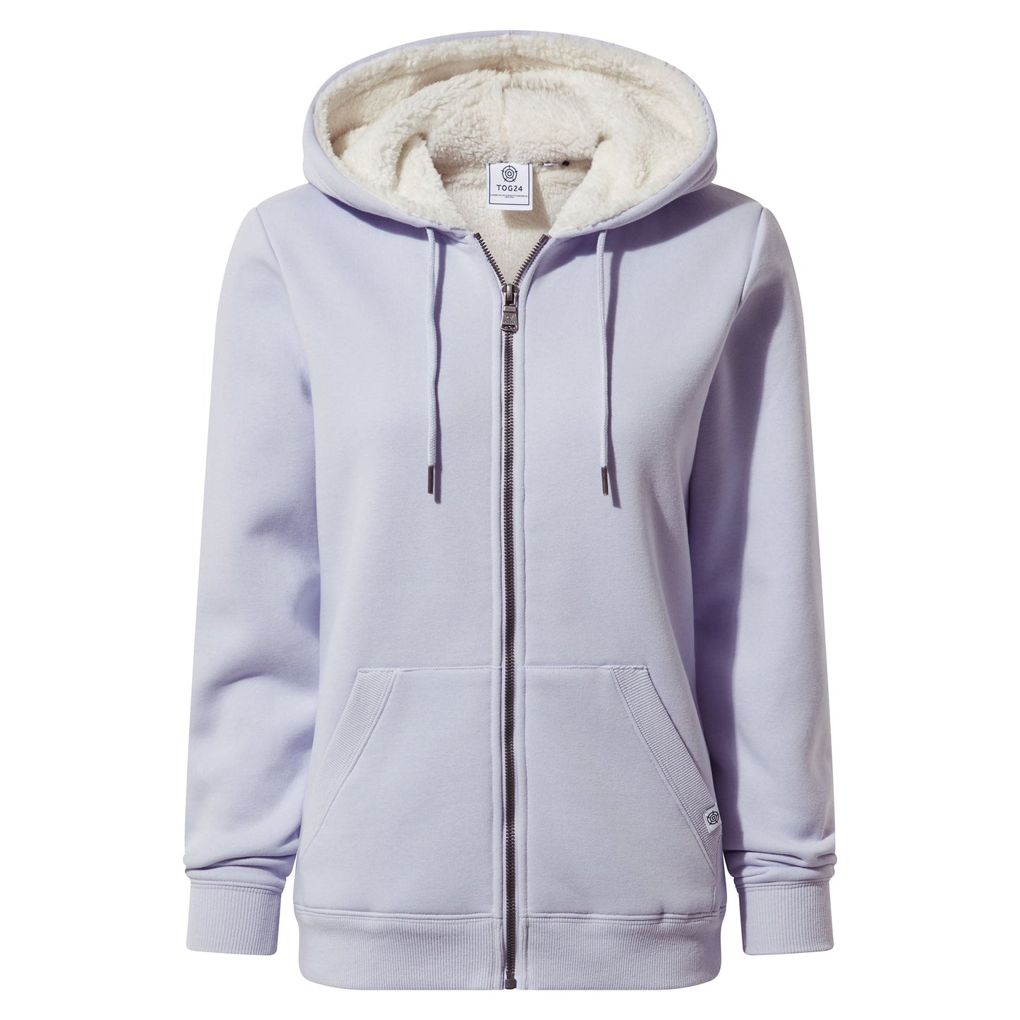 Finch Womens Supersoft Sherpa Fleece Lined Hoody - Pale Lilac