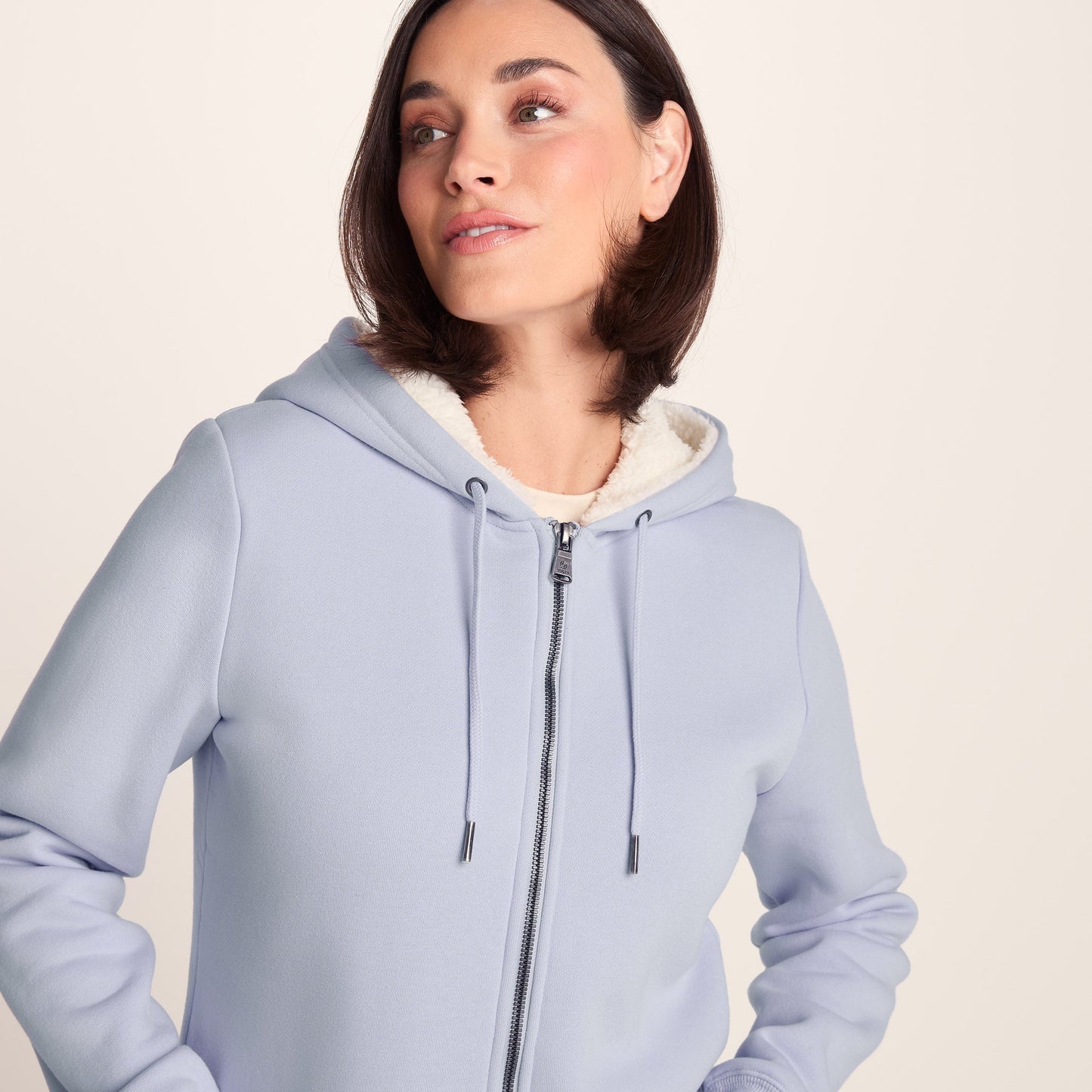 Finch Womens Supersoft Sherpa Fleece Lined Hoody - Pale Lilac