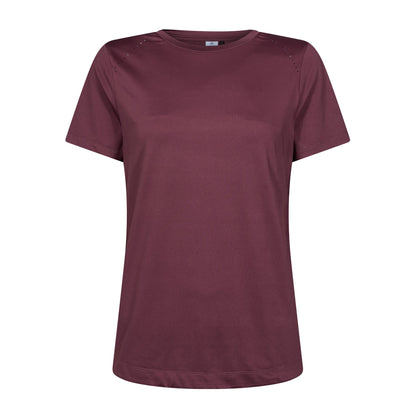 Florrie Womens Performance T-Shirt - Black Raspberry