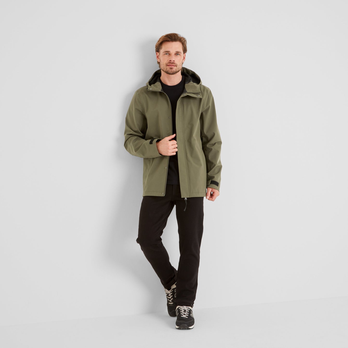 Flynn Mens Waterproof Jacket - Moss Green