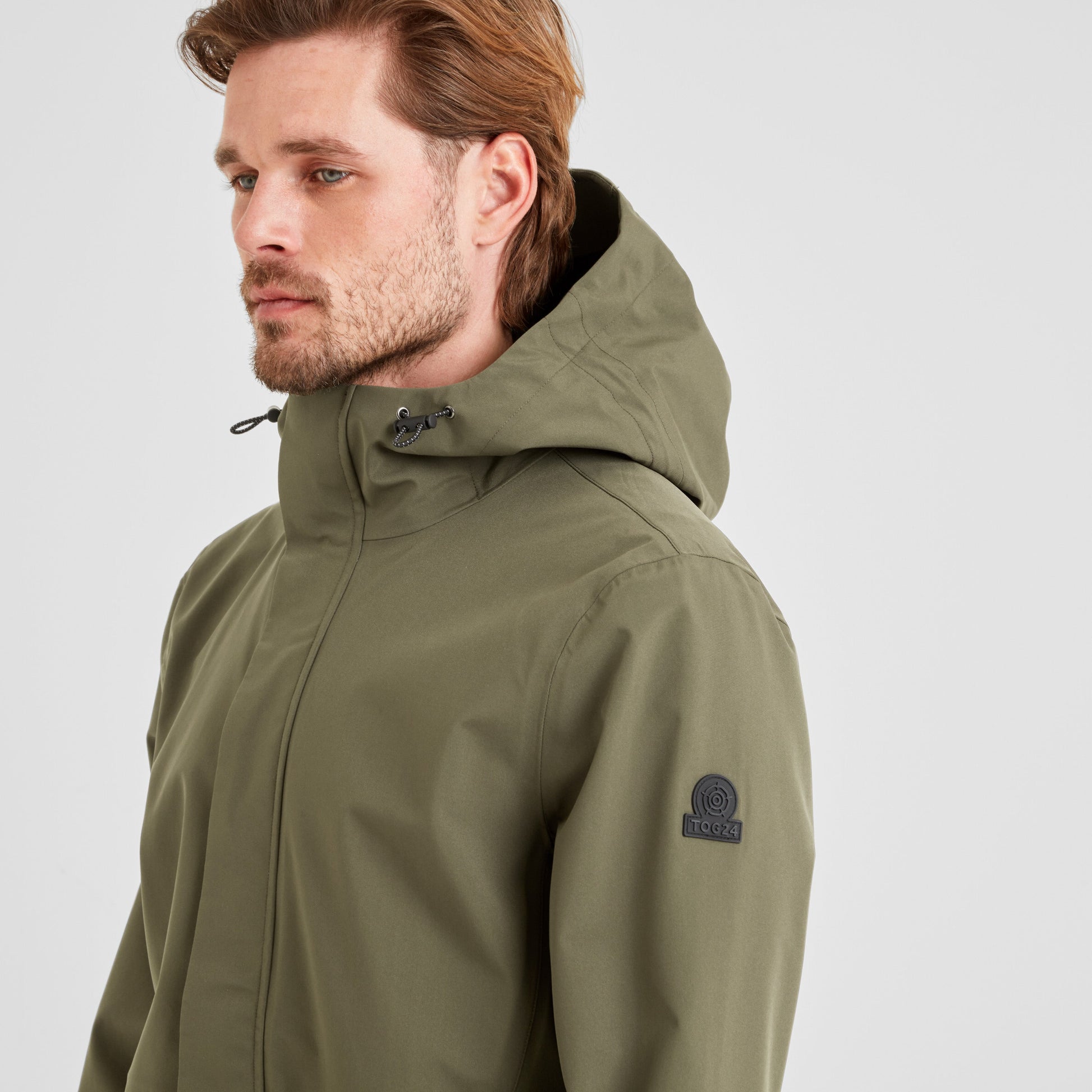 Flynn Mens Waterproof Jacket - Moss Green