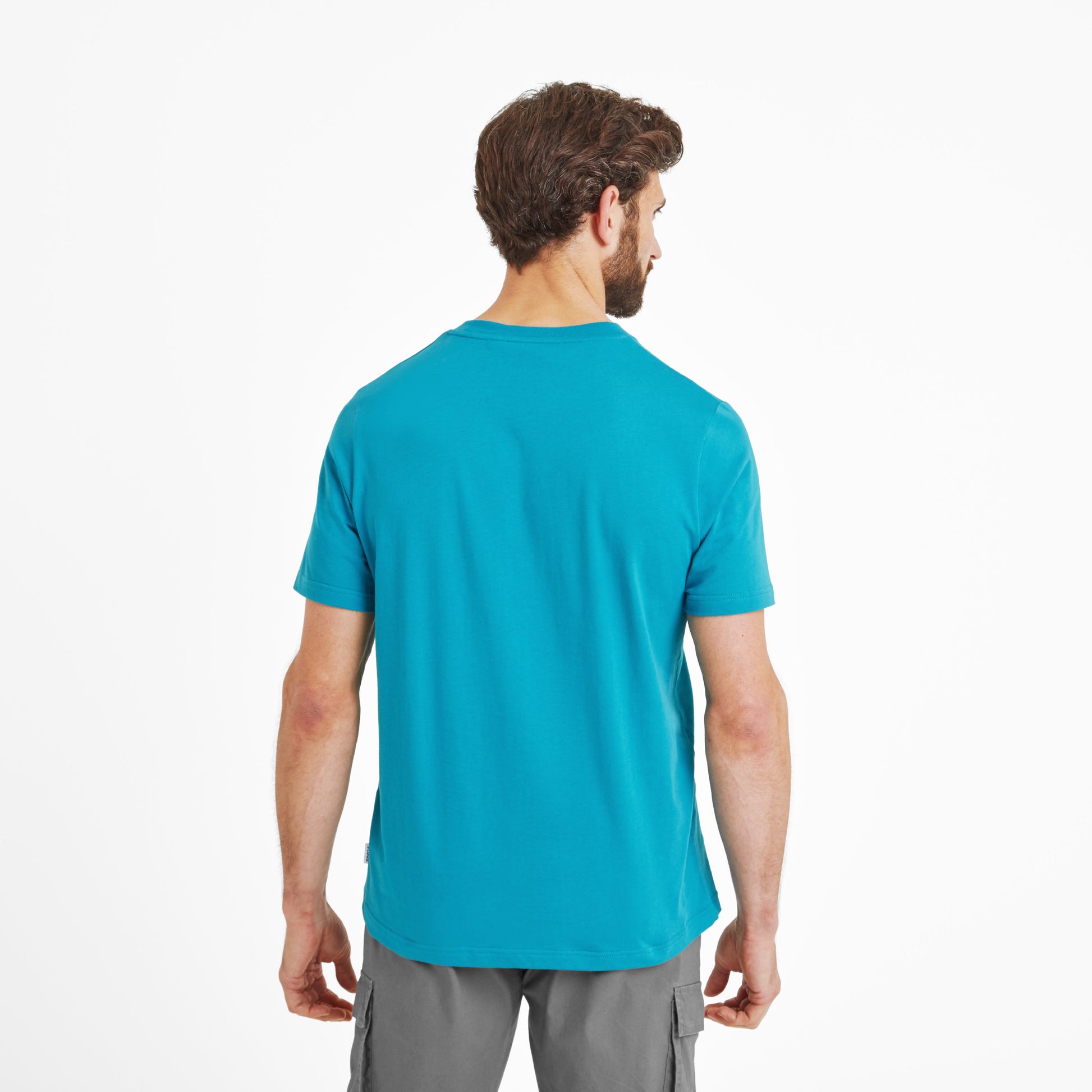 Foran Mens 100% Cotton Supersoft T-Shirt - Mosaic Blue