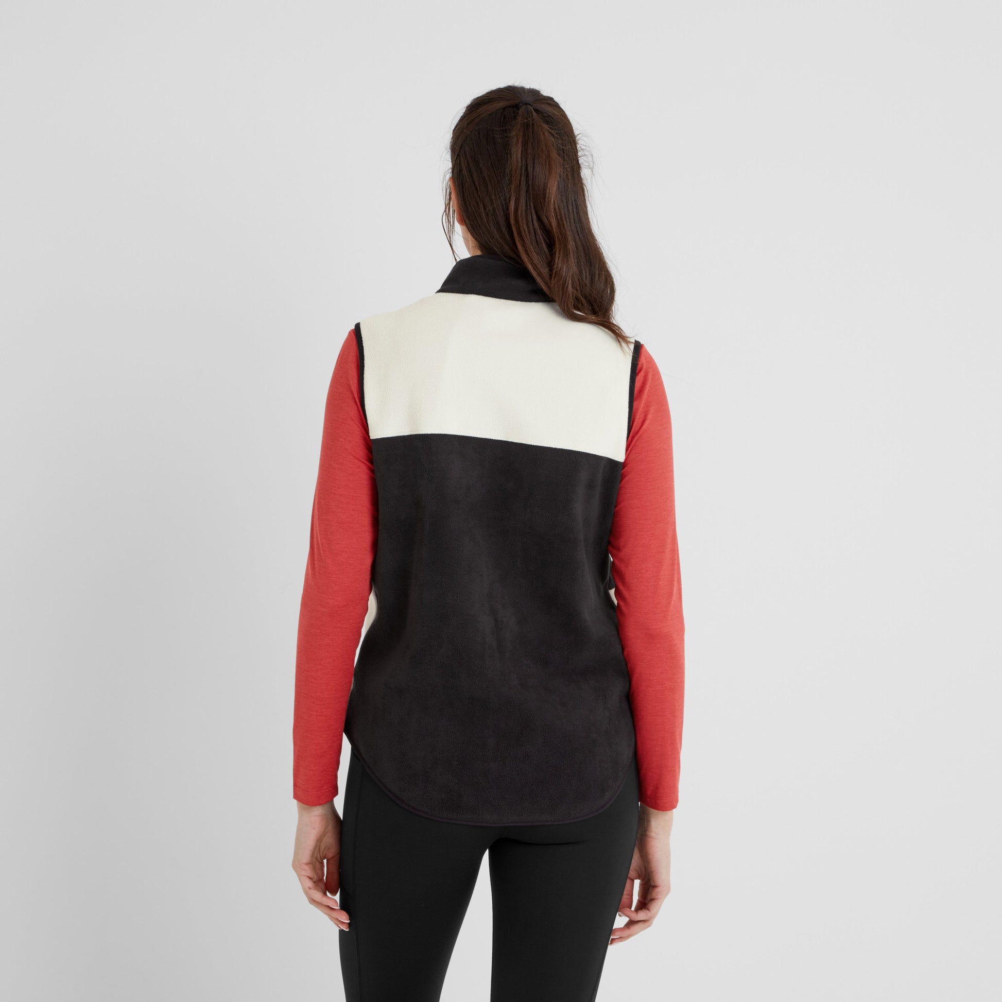 Fordley Womens Microfleece Gilet - Black/Vanilla