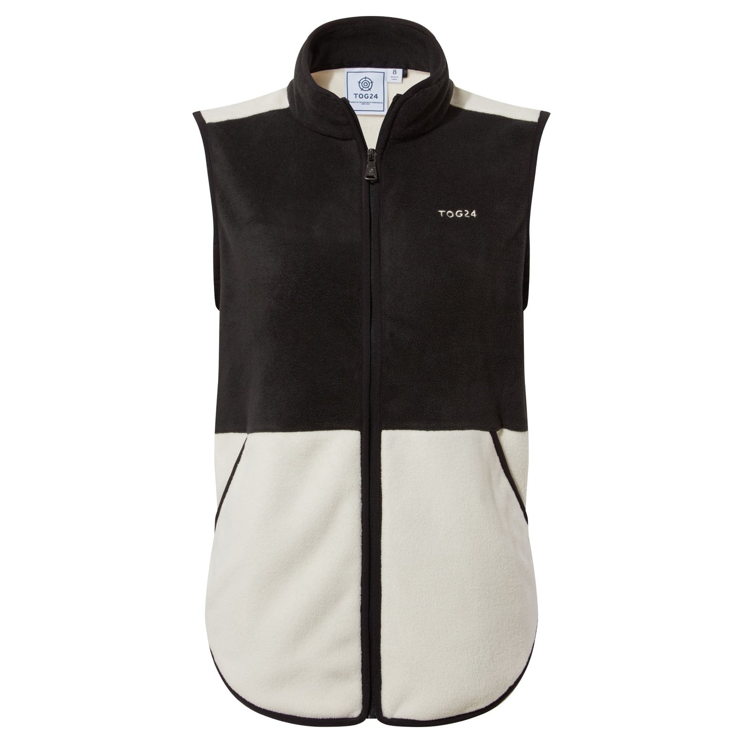 Fordley Womens Microfleece Gilet - Black/Vanilla