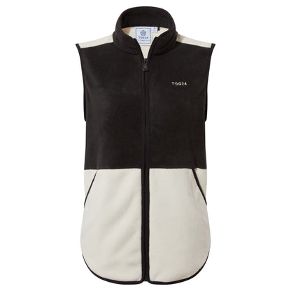 Fordley Womens Microfleece Gilet - Black/Vanilla