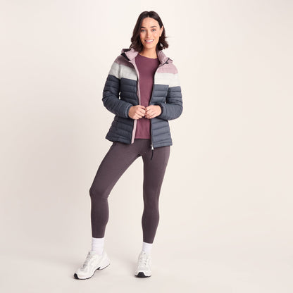 Garriston Womens Lightweight Padded Jacket - Washed Blue/Pink