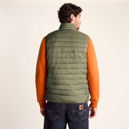Gibson Mens Insulated Padded Gilet - Khaki