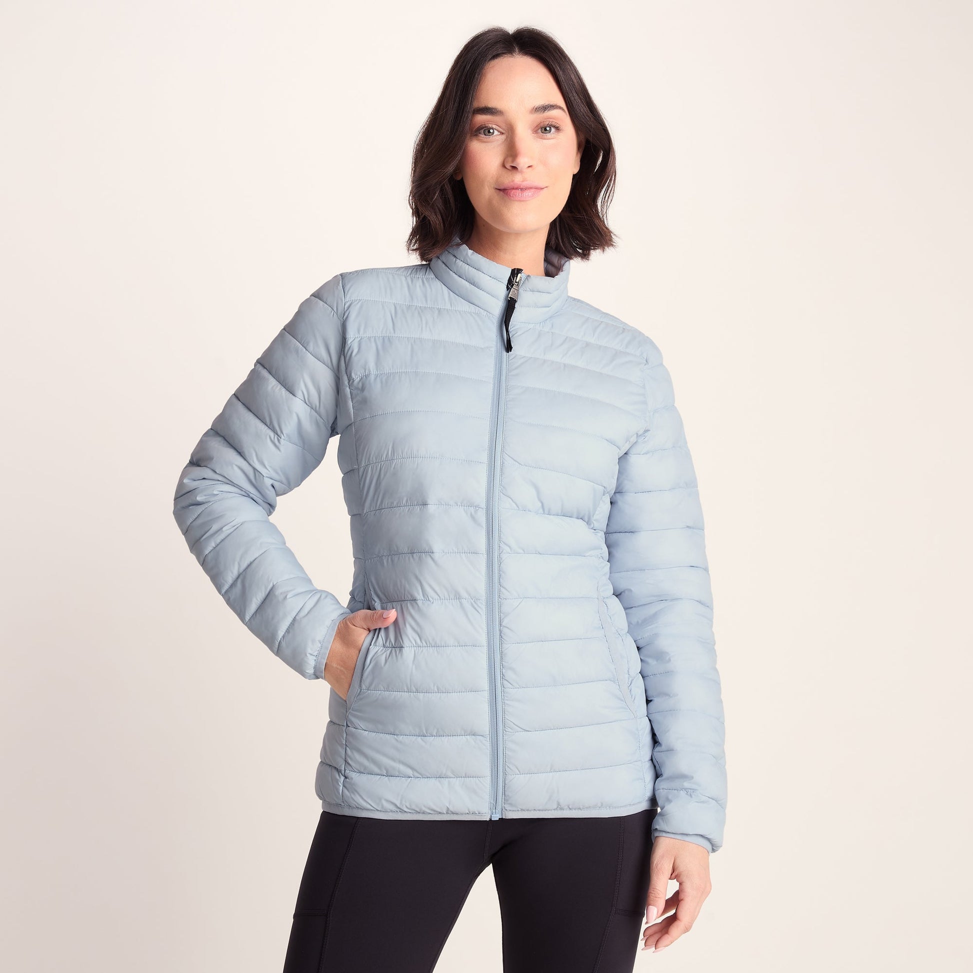Gibson Womens Insulated Padded Jacket - Ice Blue