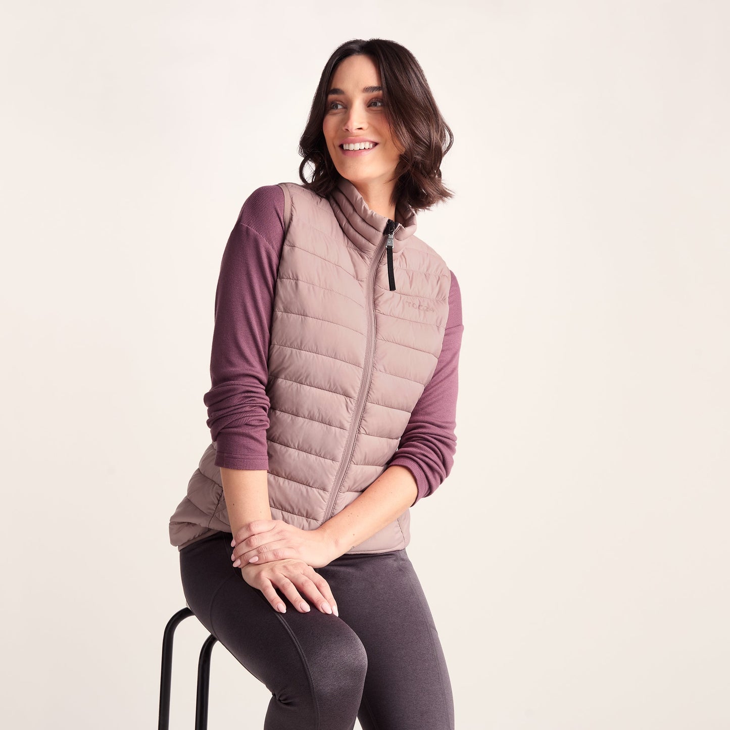 Gibson Womens Insulated Padded Gilet - Faded Pink