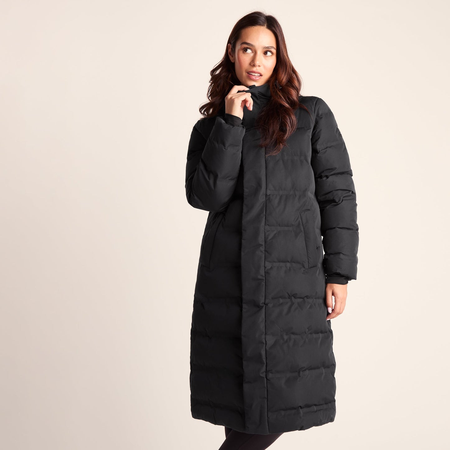 Glaston Womens Shower Resistant Insulated Parka - Black