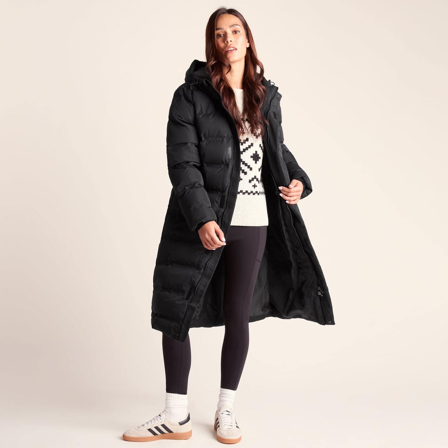 Glaston Womens Shower Resistant Insulated Parka - Black