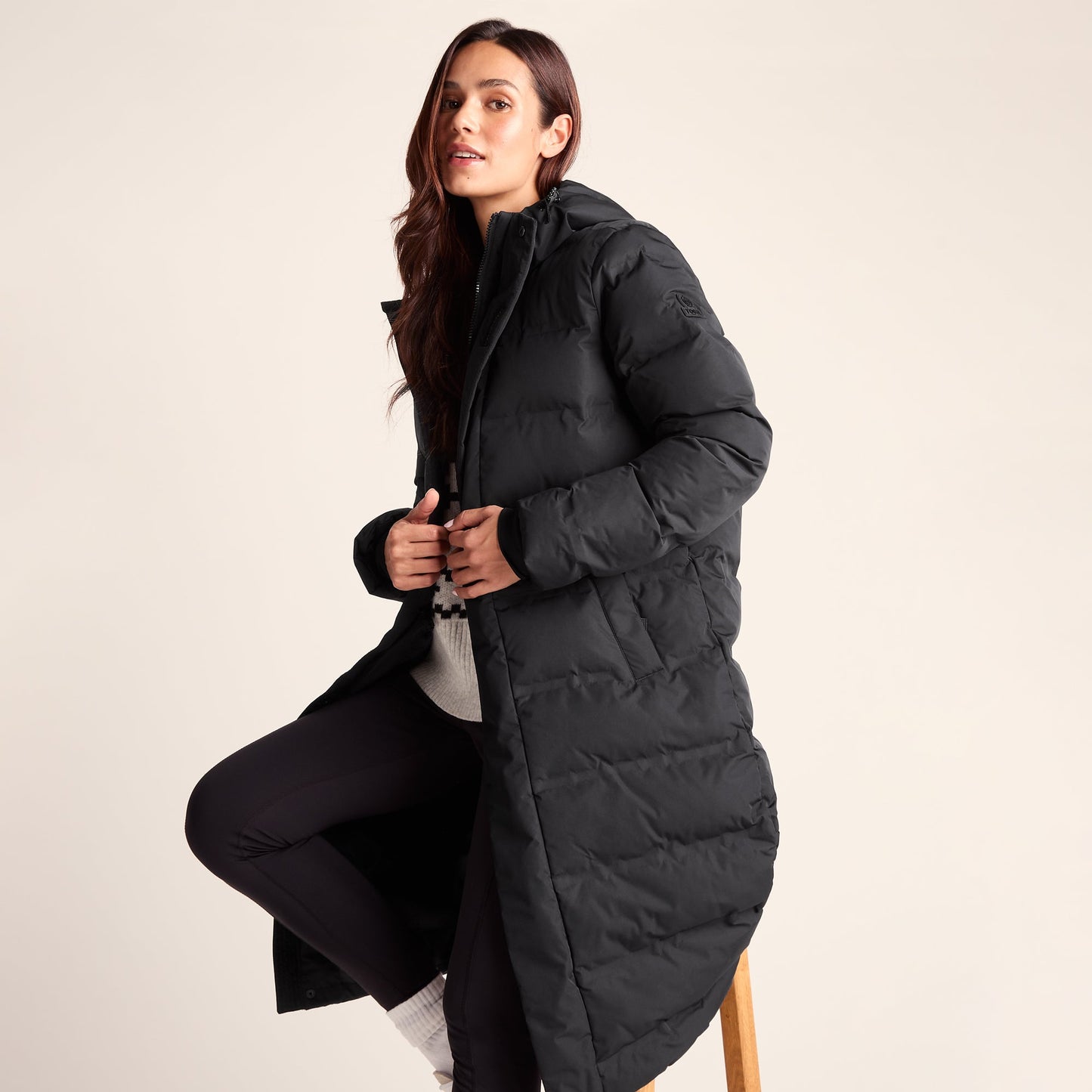 Glaston Womens Shower Resistant Insulated Parka - Black