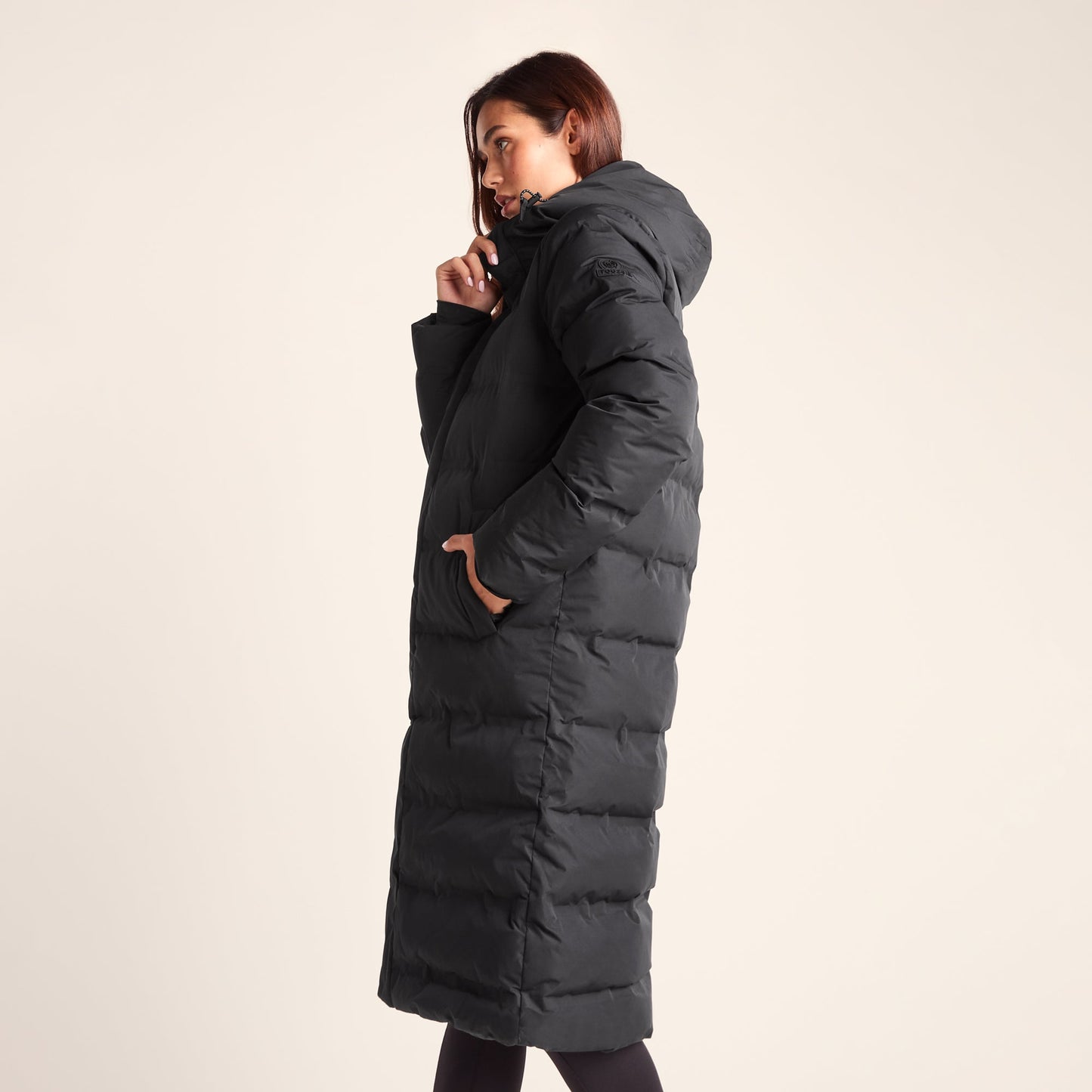 Glaston Womens Shower Resistant Insulated Parka - Black