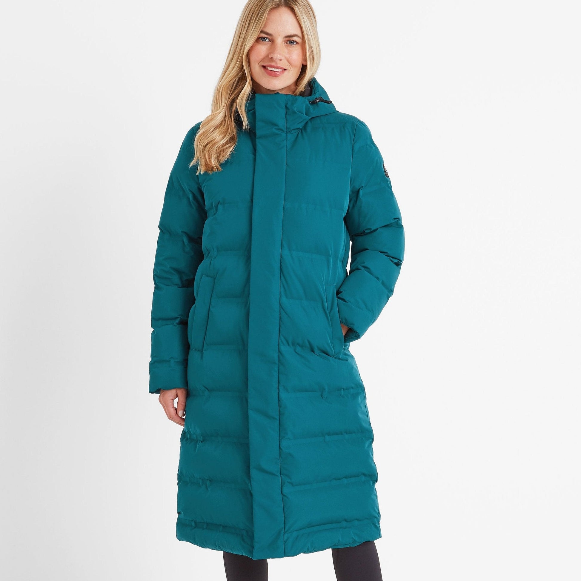 Glaston Womens Shower Resistant Insulated Parka - Deep Teal