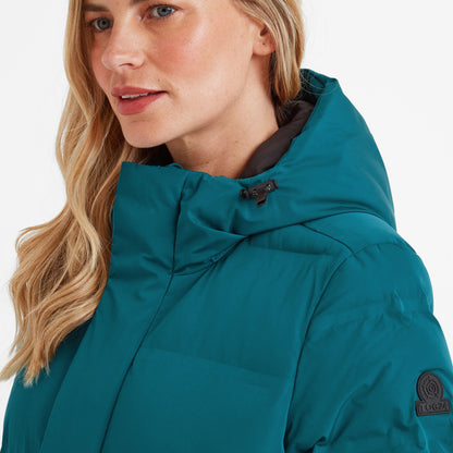 Glaston Womens Shower Resistant Insulated Parka - Deep Teal