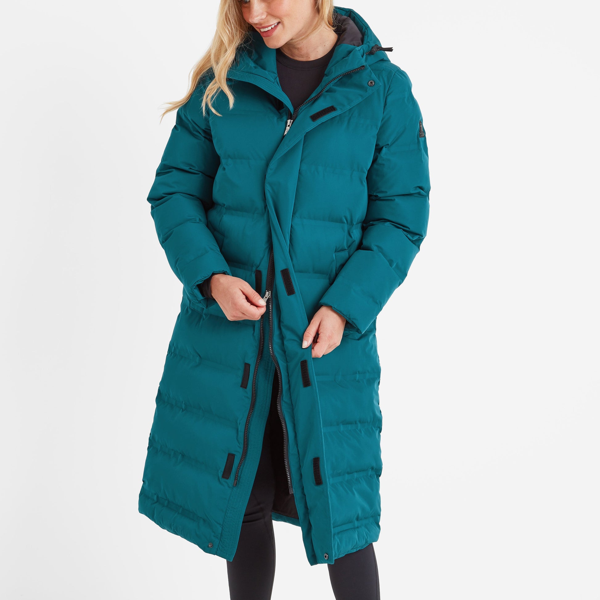 Glaston Womens Shower Resistant Insulated Parka - Deep Teal