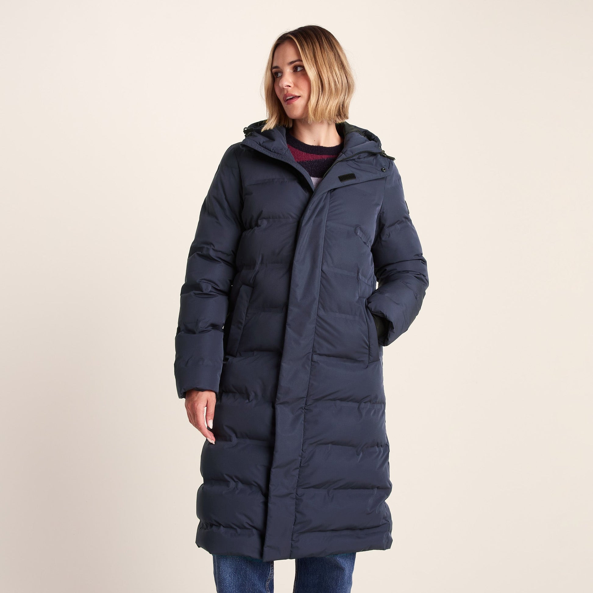 Glaston Womens Shower Resistant Insulated Parka - Dark Indigo
