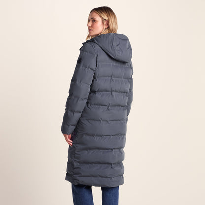 Glaston Womens Shower Resistant Insulated Parka - Washed Blue