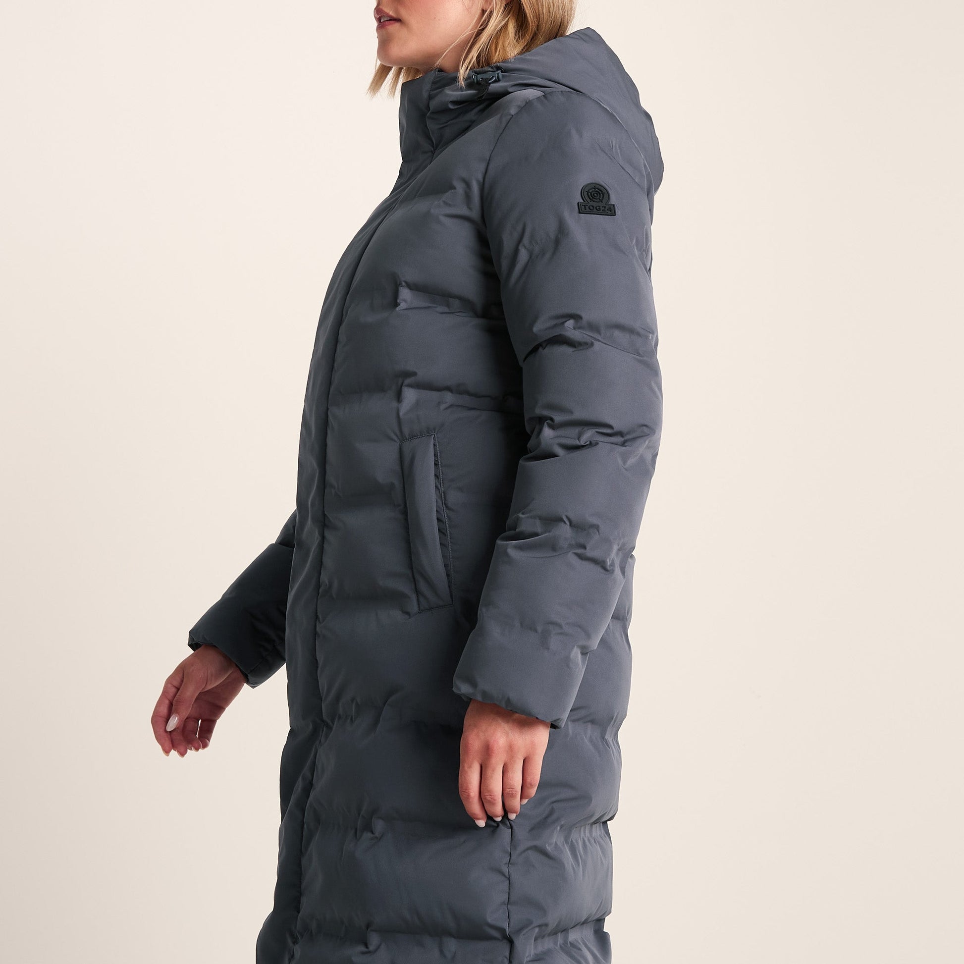 Glaston Womens Shower Resistant Insulated Parka - Washed Blue