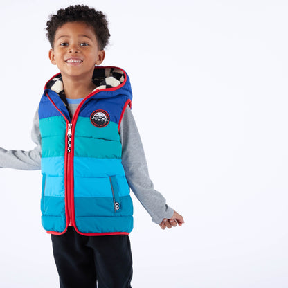 Gotland Kids Shaun the Sheep Gilet - Space Blue