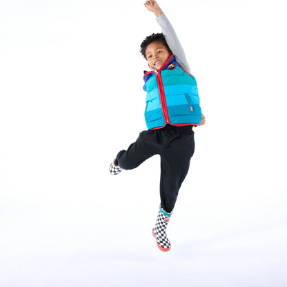 Gotland Kids Shaun the Sheep Gilet - Space Blue