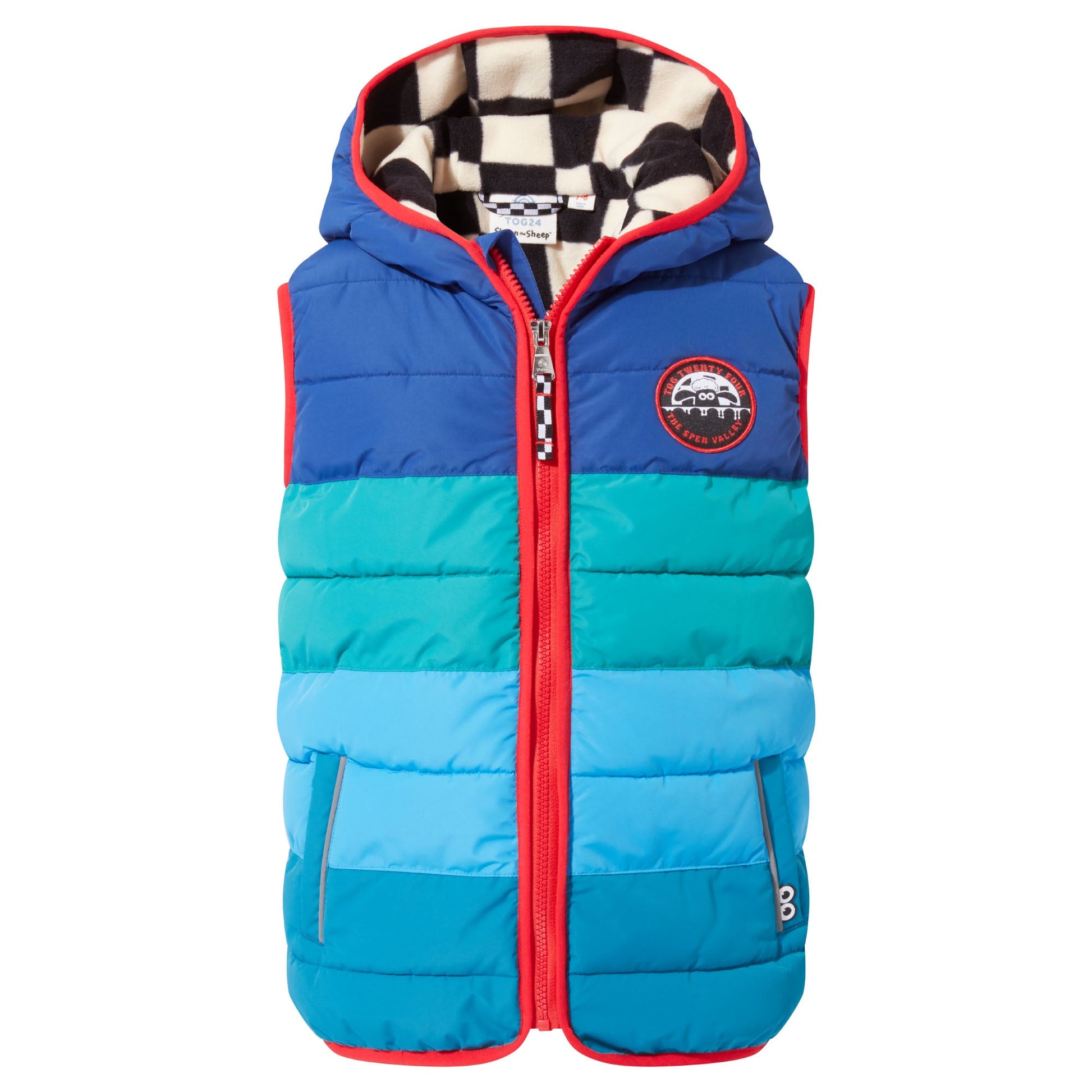 Gotland Kids Shaun the Sheep Gilet - Space Blue