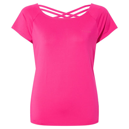 Halsam Womens Tech T-Shirt - Vibrant Pink