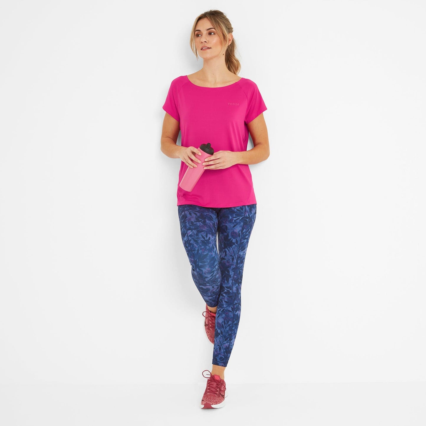 Halsam Womens Tech T-Shirt - Vibrant Pink
