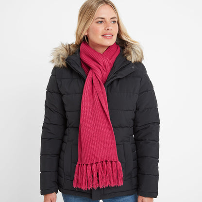 Hanlith Ribbed Scarf - Cerise