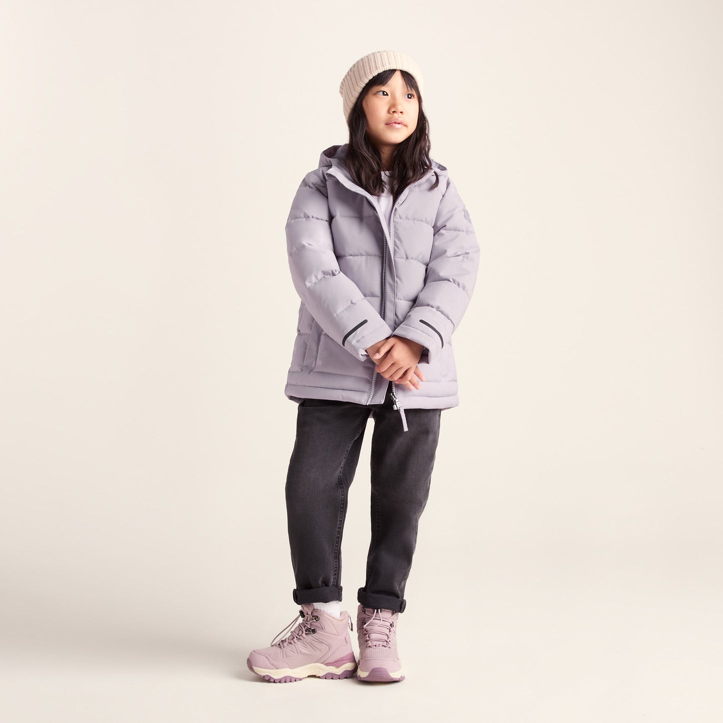 Harecroft Kids Padded Jacket - Lavender Grey