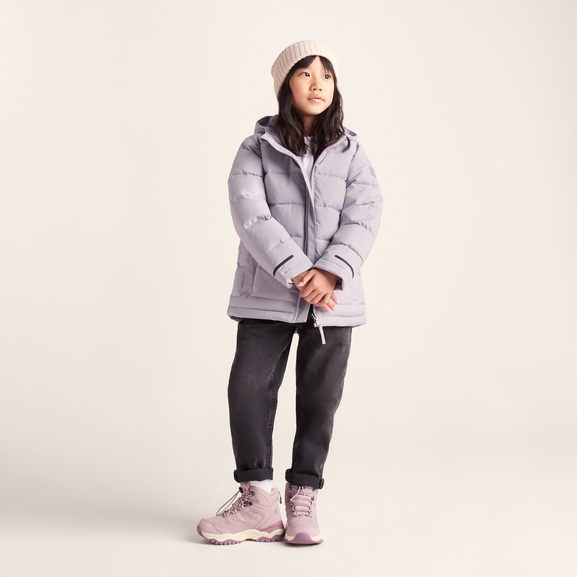 Harecroft Kids Padded Jacket - Lavender Grey