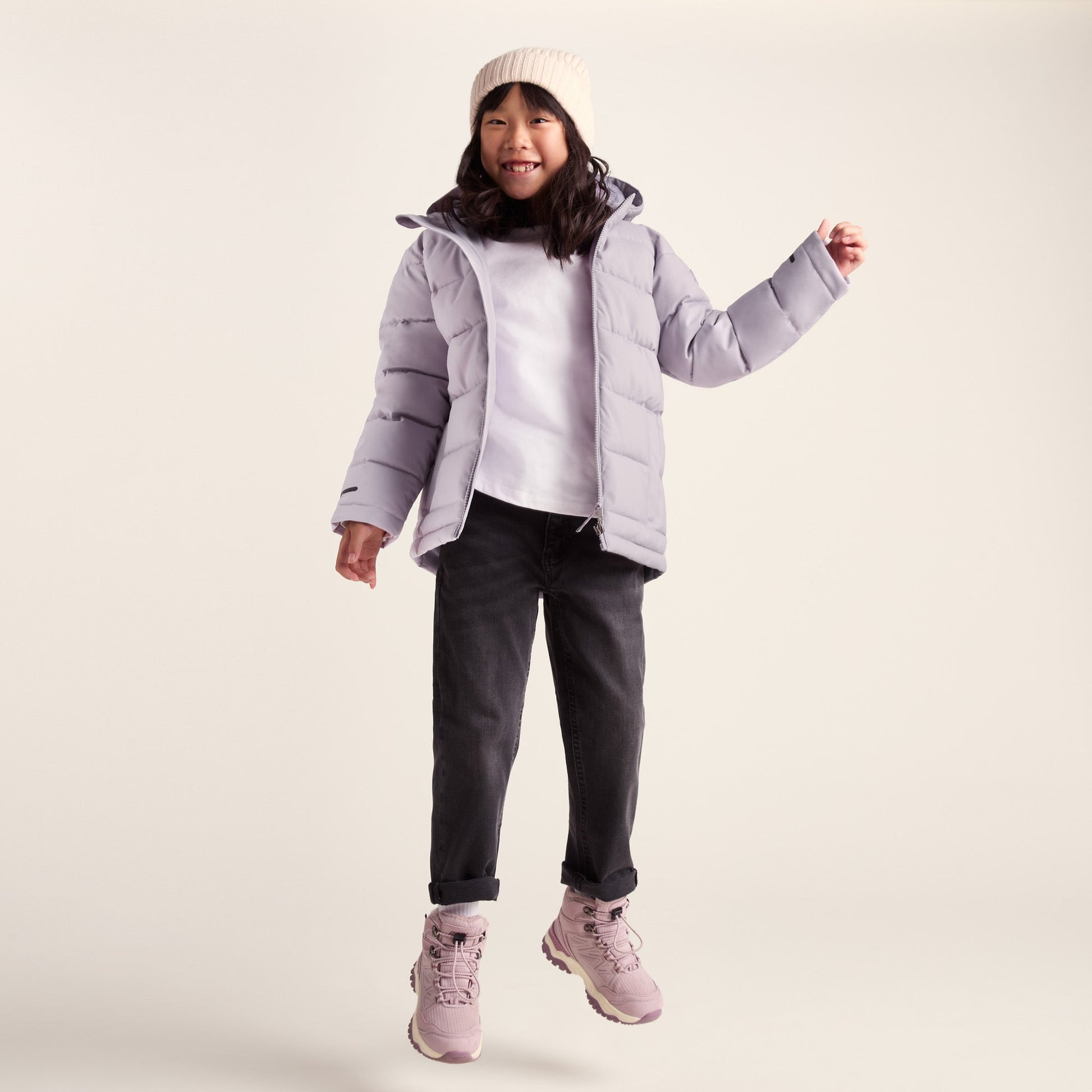 Harecroft Kids Padded Jacket - Lavender Grey