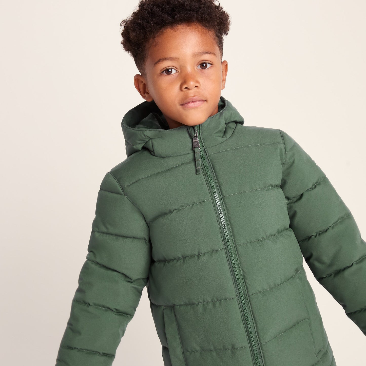 Harecroft Kids Padded Jacket - Dark Fern