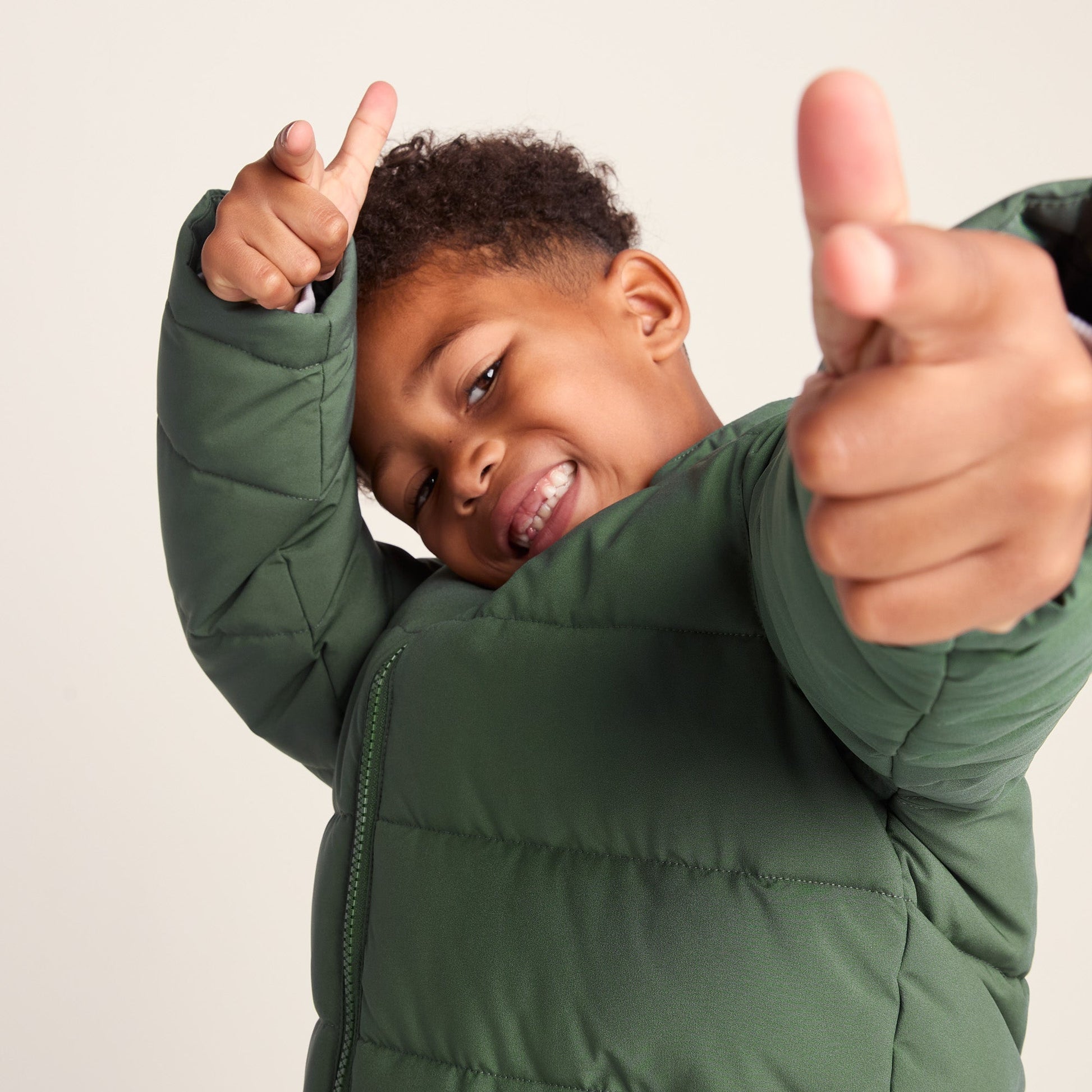 Harecroft Kids Padded Jacket - Dark Fern