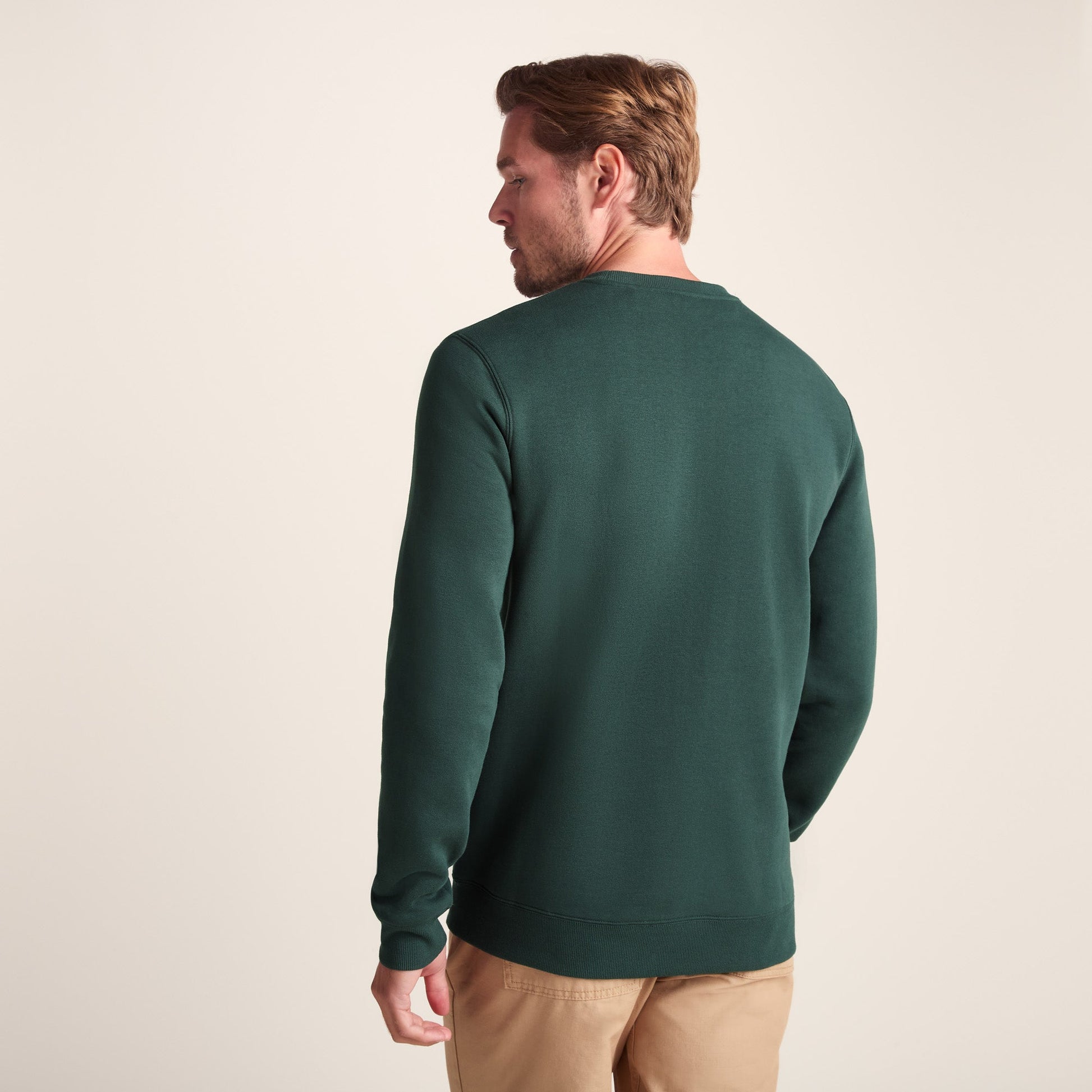 Hawnby Mens Cotton Blend Sweat - Racing Green