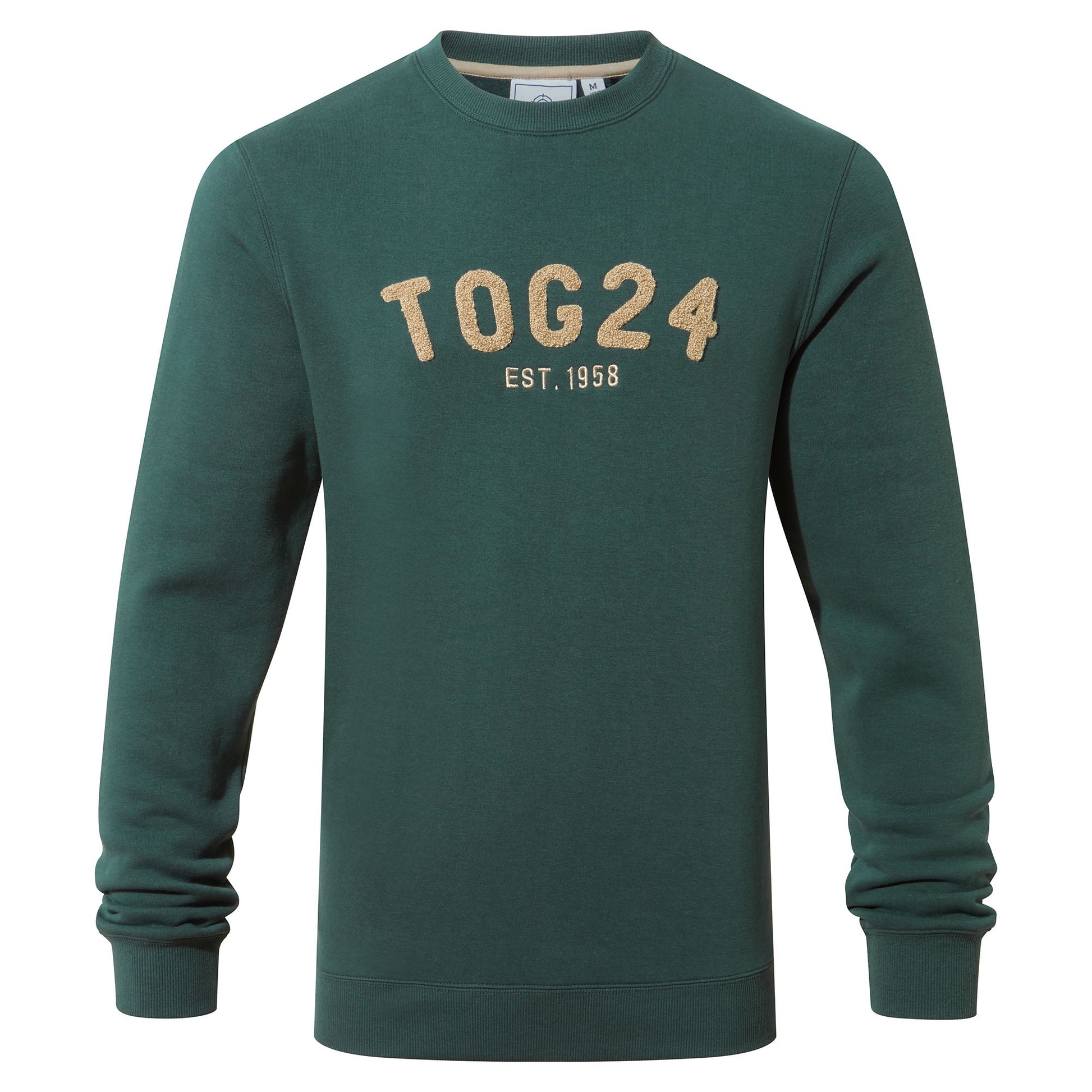 Hawnby Mens Cotton Blend Sweat - Racing Green