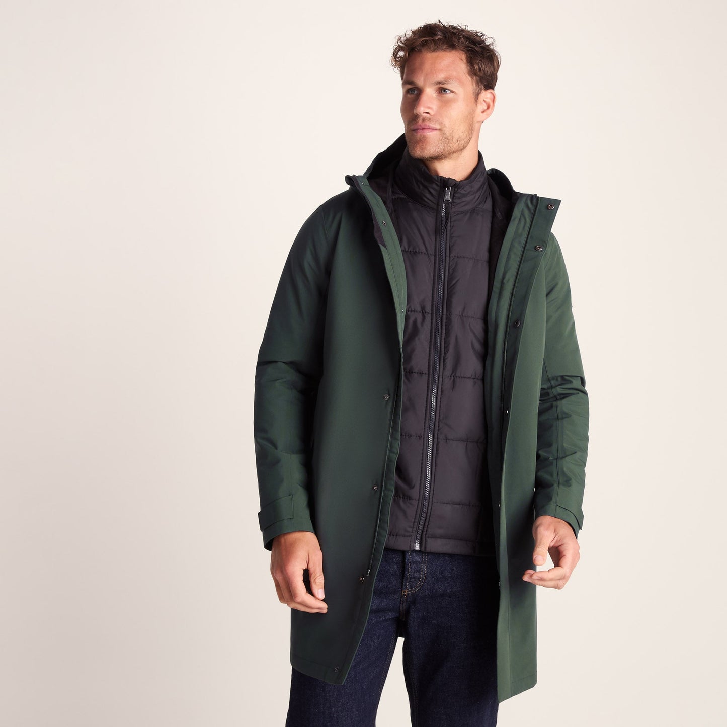 Haydon Mens Waterproof 3in1 Jacket - Racing Green
